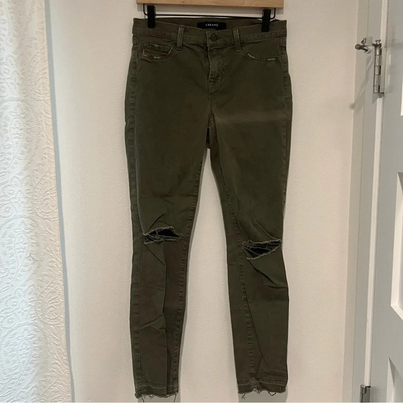 J Brand Green Skinny Jeans - Picture 1 of 6